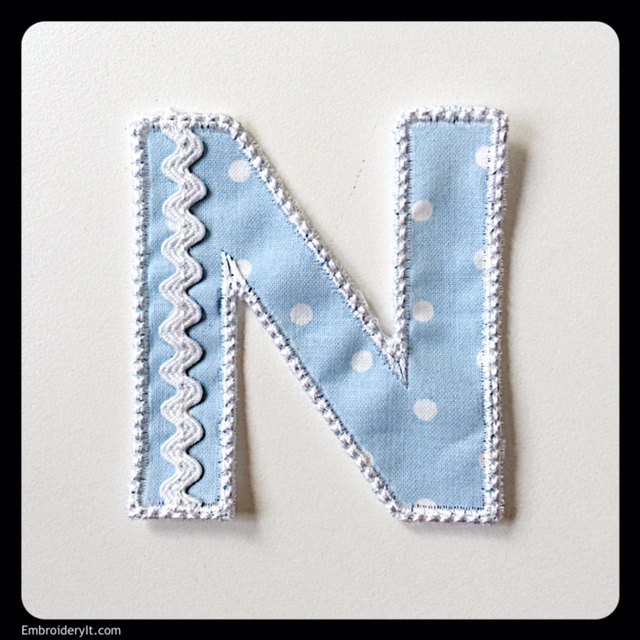 New Free Rick Rack Alphabet starts Wednesday - Embroidery It