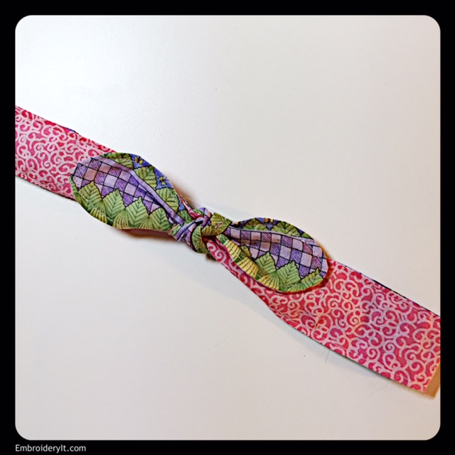 Machine Embroidery Retro Reversible Headband - Embroidery It